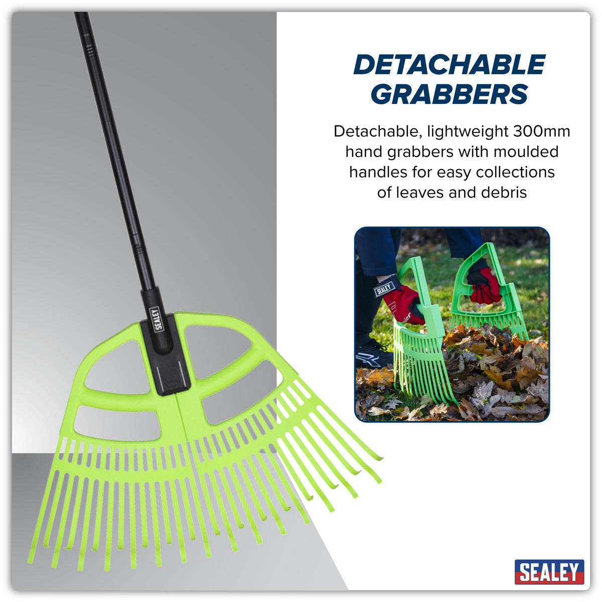 Sealey 2-in-1 Rake & Leaf Grabbers GTLG2