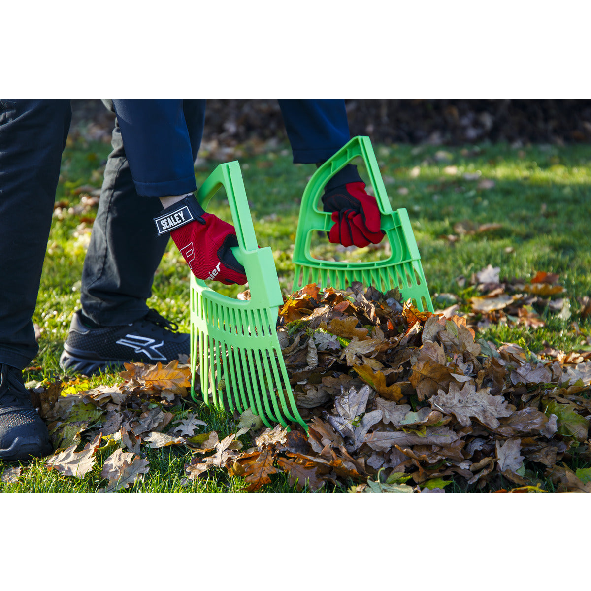 Sealey 2-in-1 Rake & Leaf Grabbers GTLG2