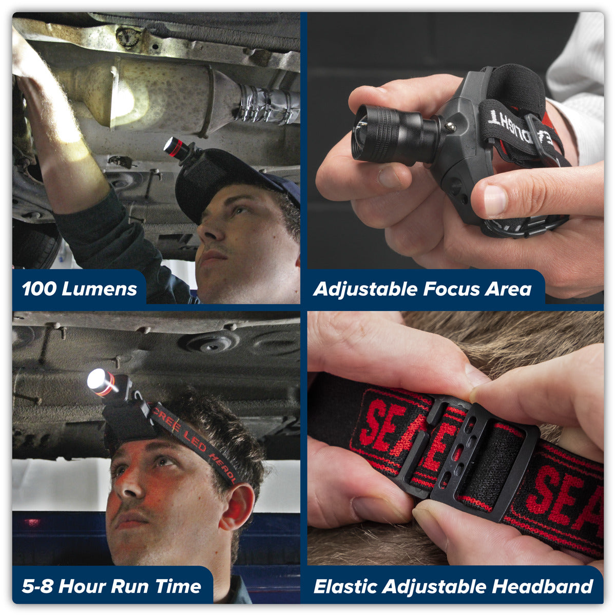Sealey Head & Hat Torch 3W SMD LED HT103LED