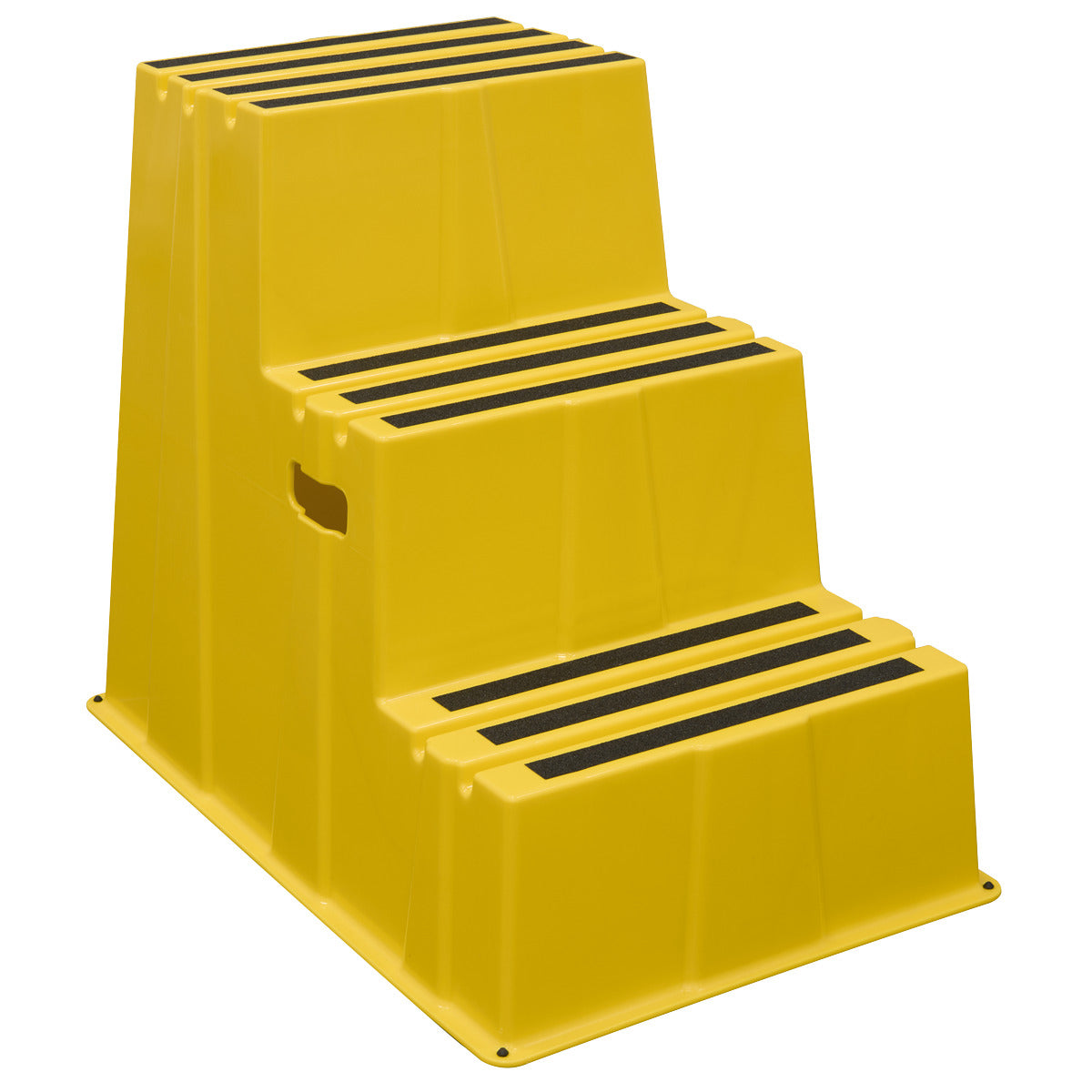 Sealey Heavy-Duty 3-Step Safety Steps with Anti-Slip Treads 150kg Capacity, Yellow - EN 14183 KS7