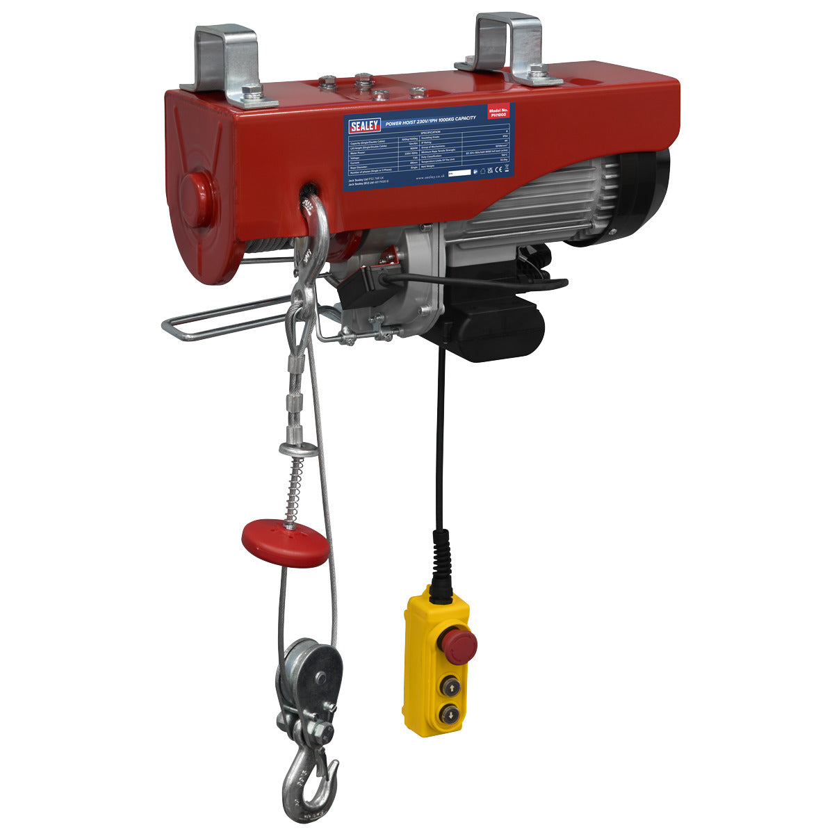Sealey Power Hoist 230V/1ph 1000kg Capacity PH1000