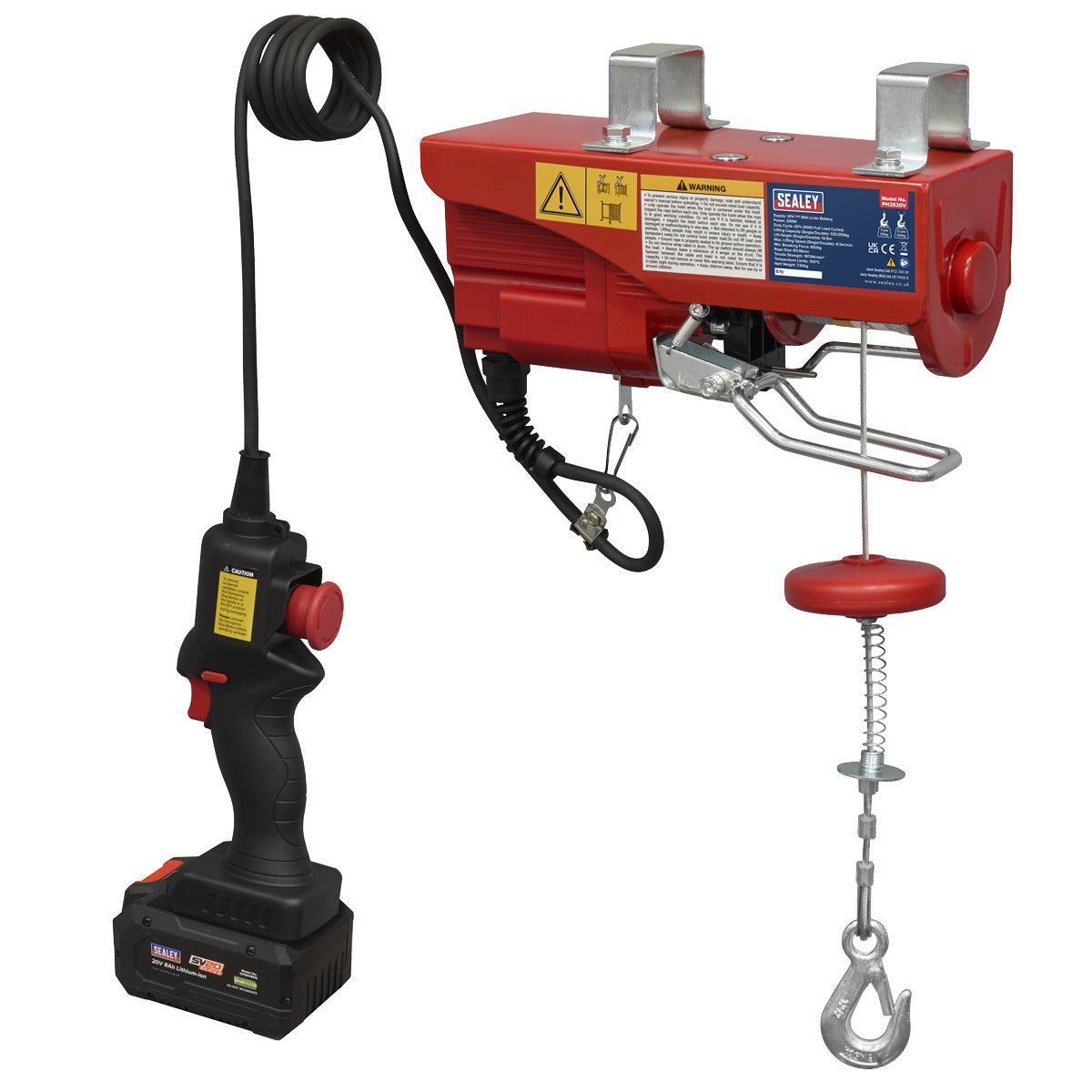 Sealey SV20 Series Battery Powered Hoist 20V - Body Only PH2520V