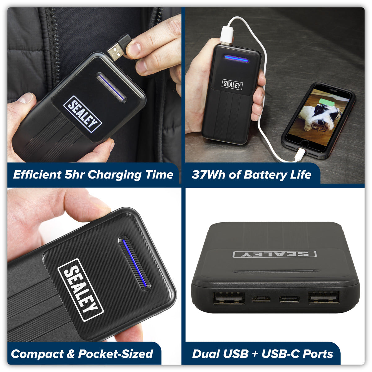 Sealey Portable Power Bank 10W 10000mAh SPB101
