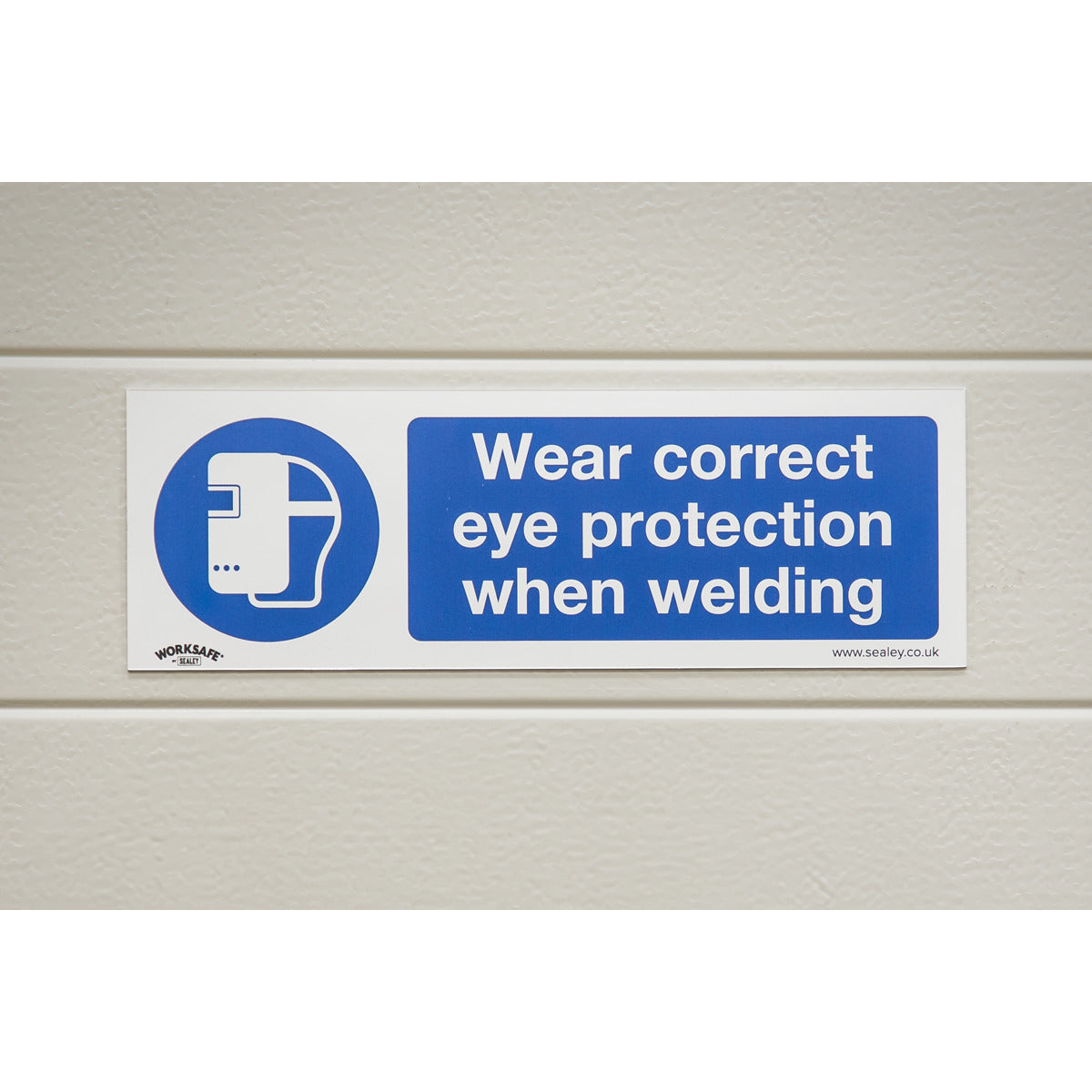 Worksafe Wear Eye Protection When Welding Safety Sign - Self-Adhesive Vinyl SS54V1