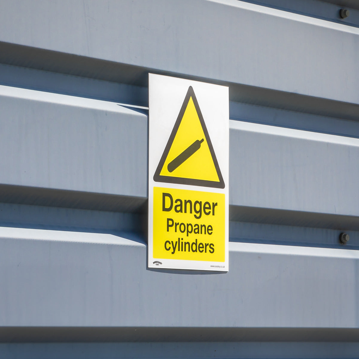 Worksafe Danger Propane Cylinders Safety Sign - Self-Adhesive Vinyl SS62V1