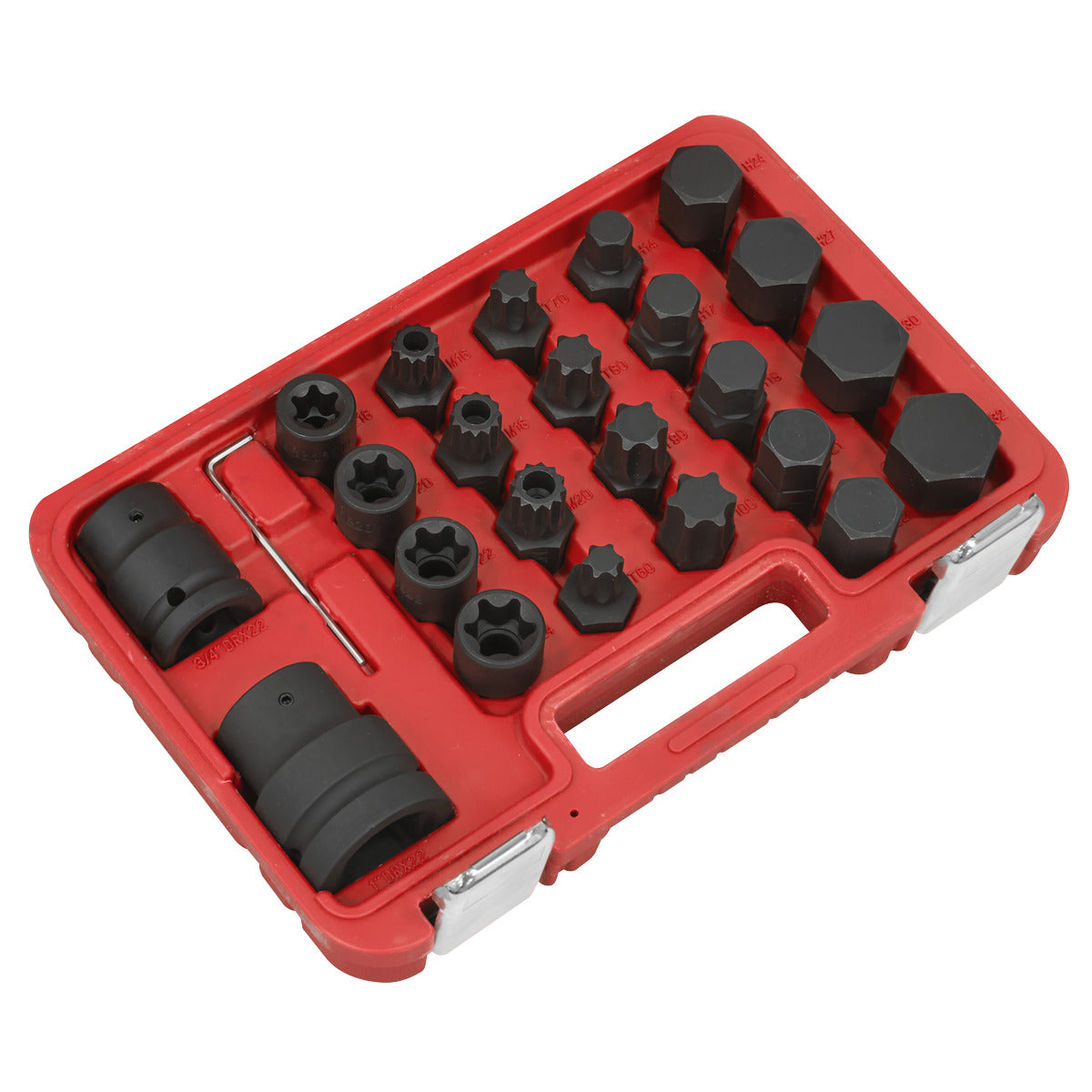 Sealey Impact Socket & Bit Set, 3/4"Sq & 1"Sq Drive 23pc SX054