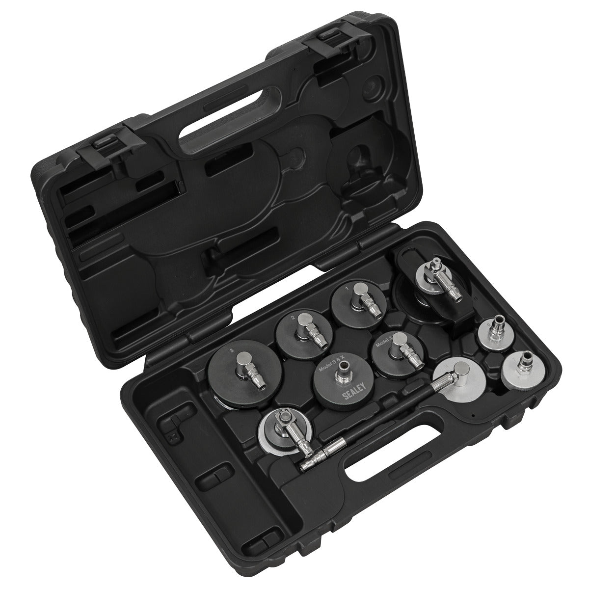 Sealey Brake & Clutch Pressure Bleeder Cap Set 10pc VS0204D