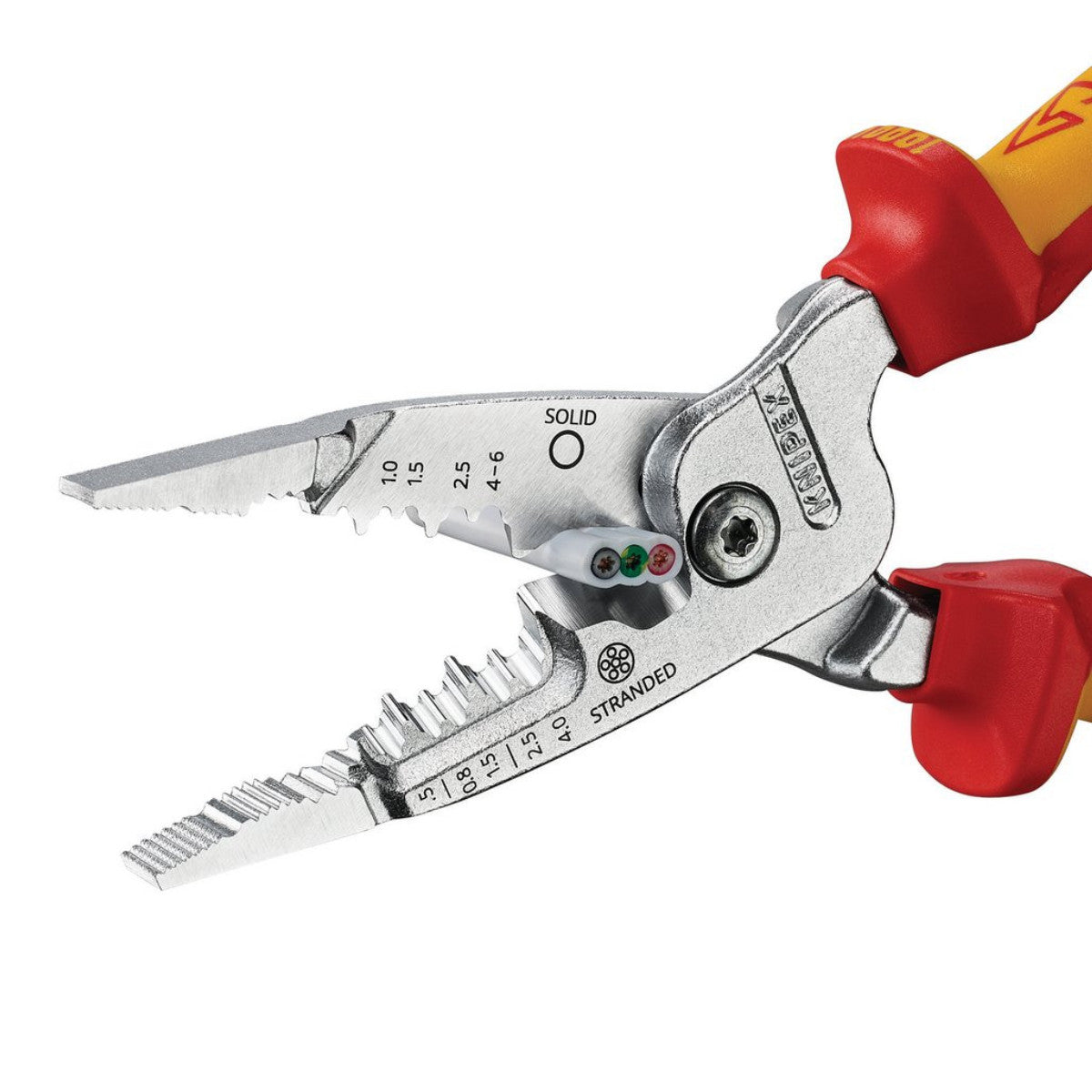 Knipex 13 76 200 ME VDE Wire Stripper with Multi-Component Grips, 200mm 13192