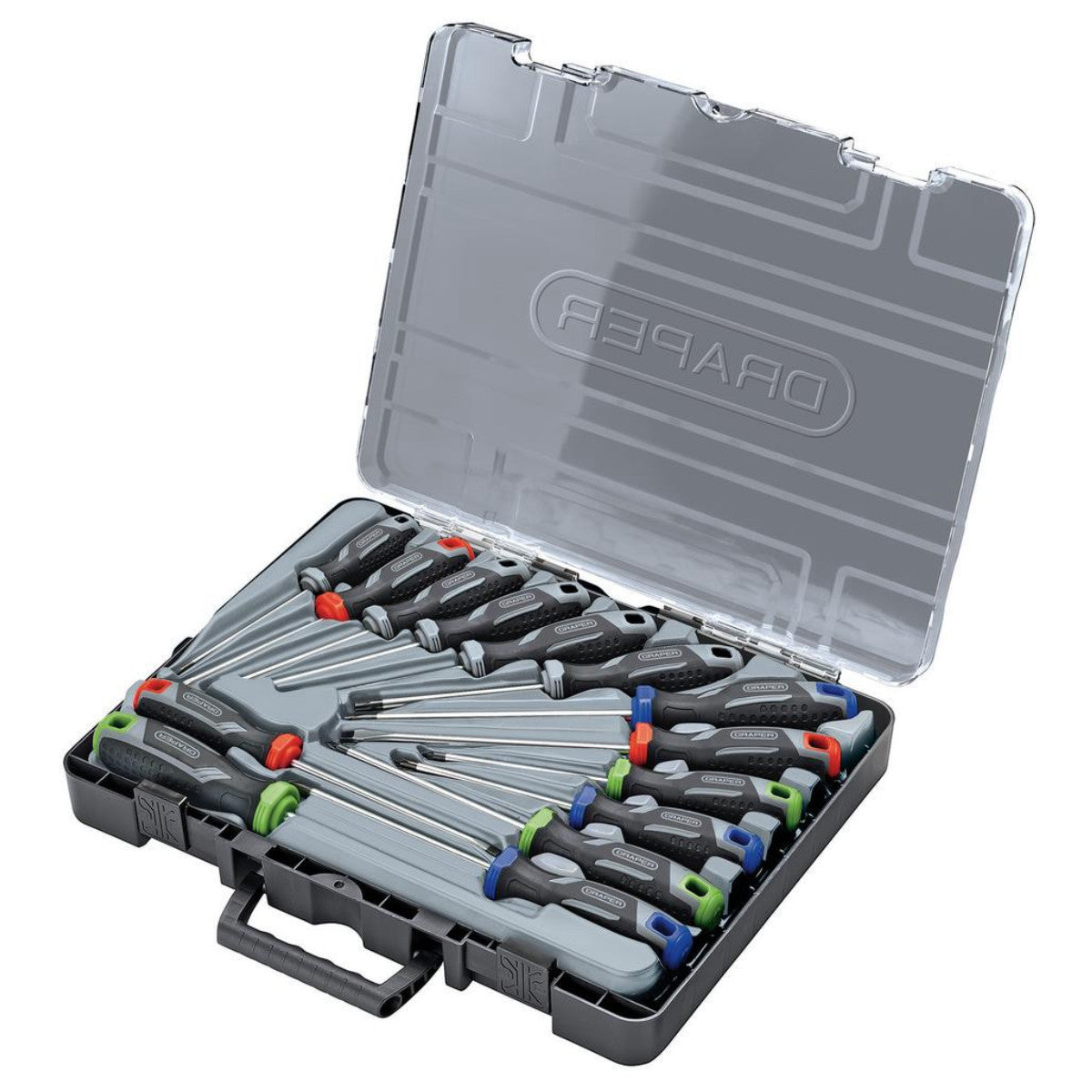 Draper Soft Grip Screwdriver Set with Draper TX-STAR (14 Piece) 13437