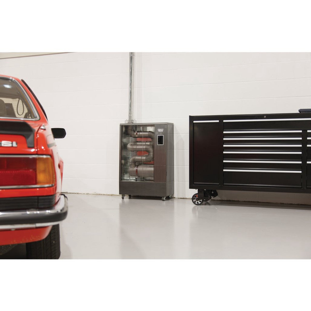 Draper 230V Far Infrared Diesel Heater with Flue Kit, 40,000 BTU/11.6kW 18037