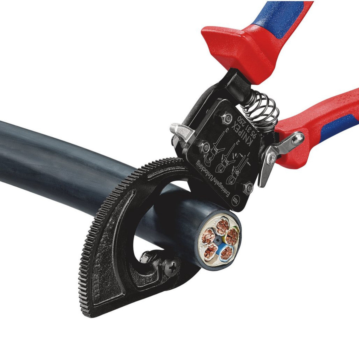 Knipex 95 31 250 Ratchet Action Cable Cutter, 250mm 18555