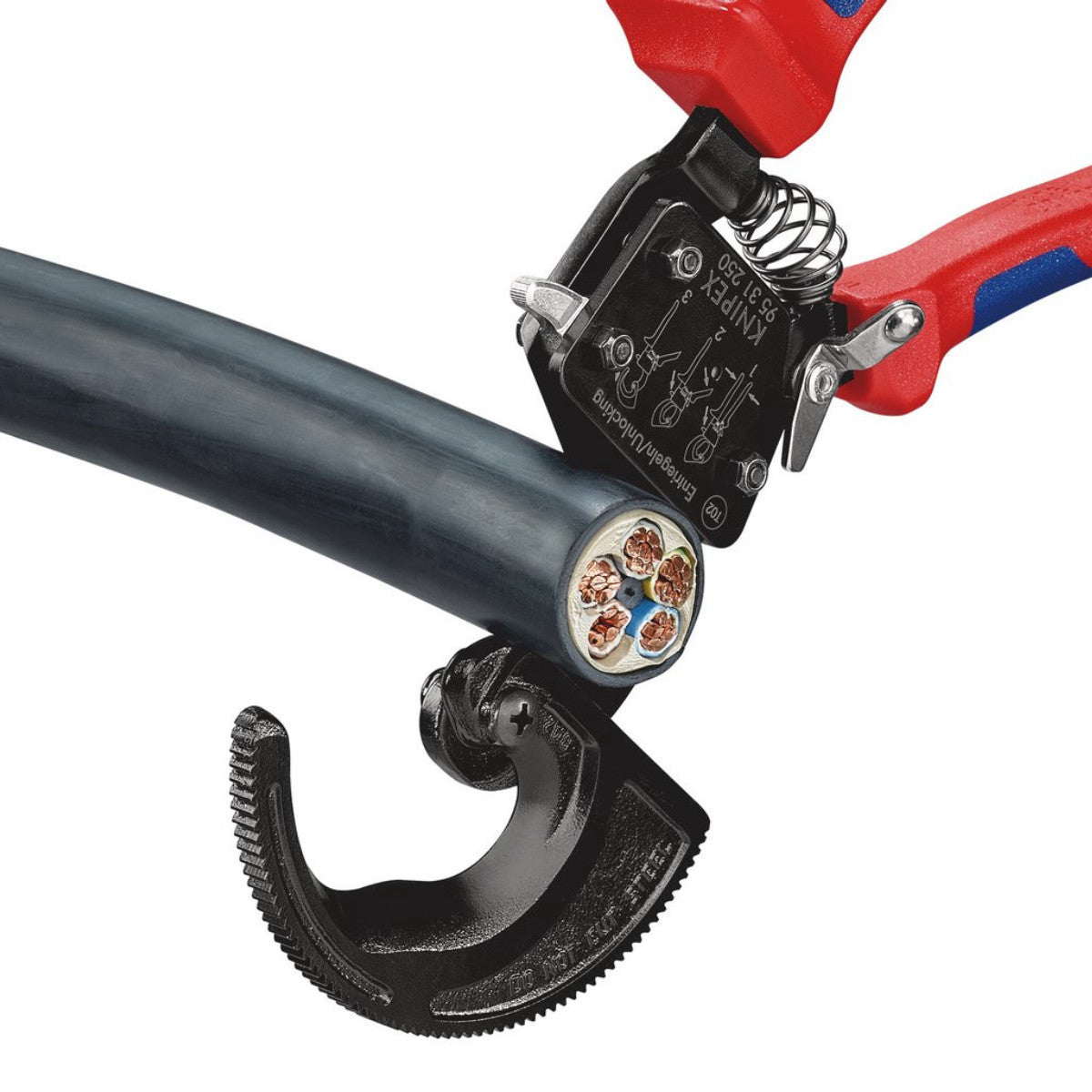 Knipex 95 31 250 Ratchet Action Cable Cutter, 250mm 18555