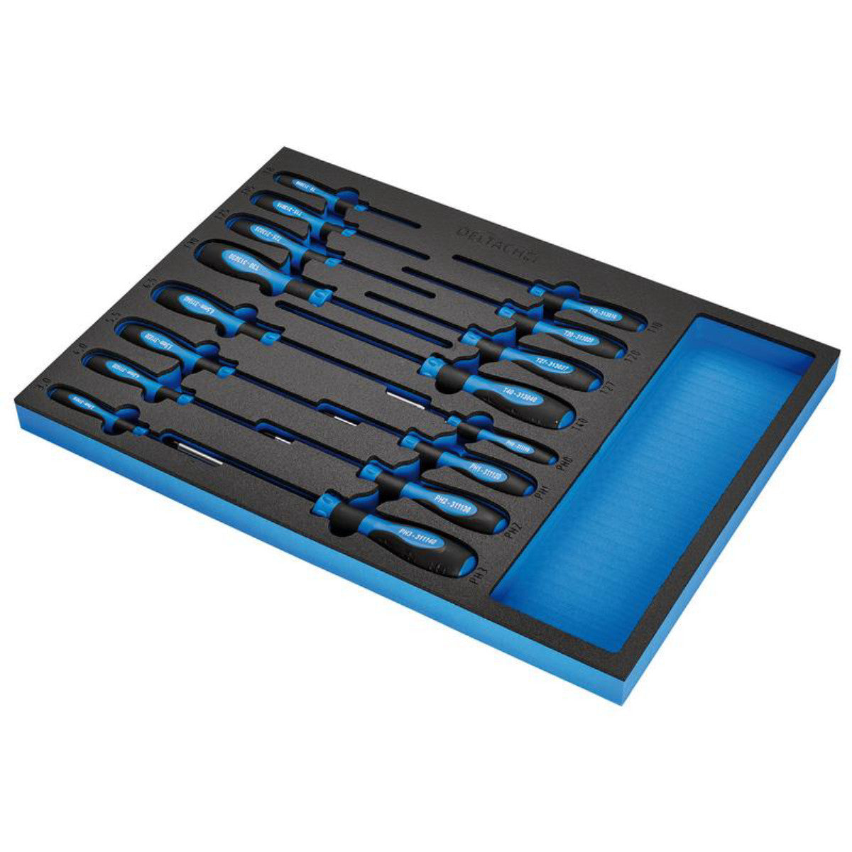 Draper Screwdriver Set in EVA Foam Inlay (16 Piece) 29529