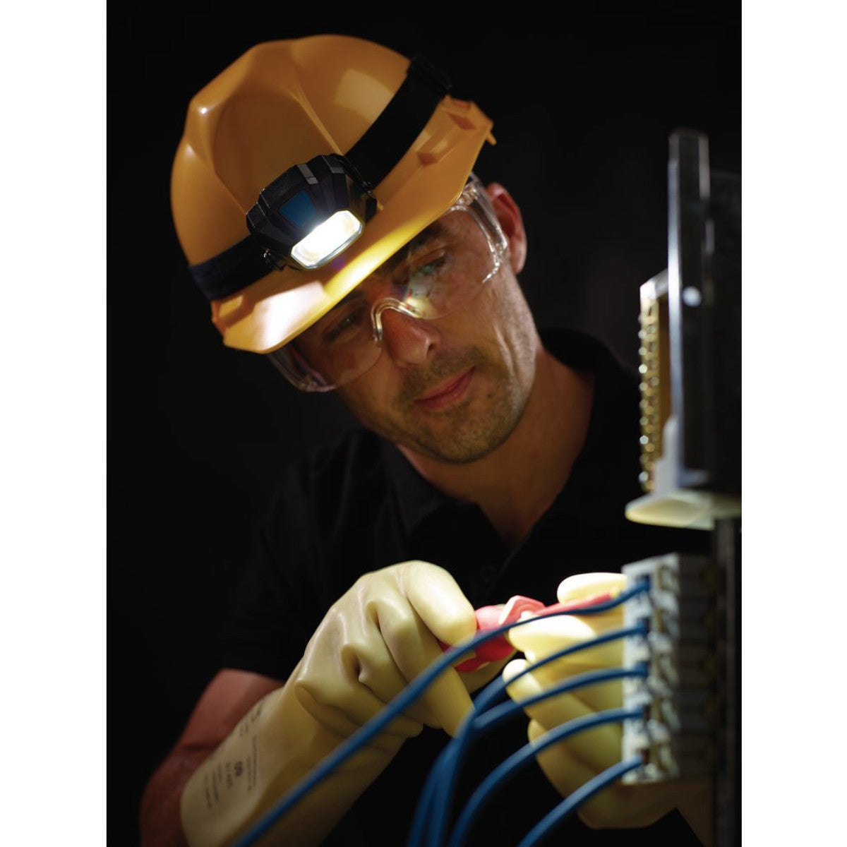 Draper COB/SMD LED Wireless/USB Rechargeable Head Torch, 6W, 400 Lumens, USB-C Cable Supplied 65689