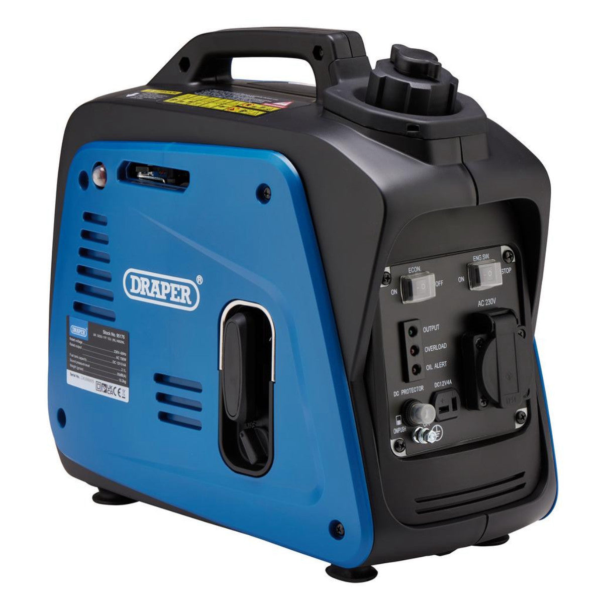 Draper Petrol Inverter Generator, 700W 95176