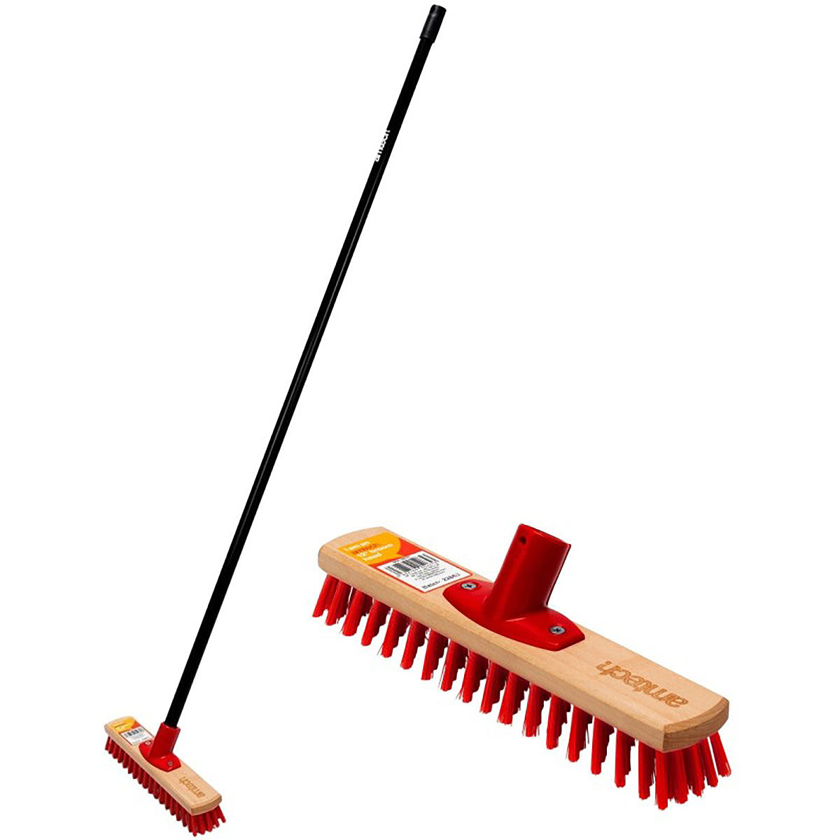 Amtech 300mm (12 inch) Stiff Bristle Broom U8012