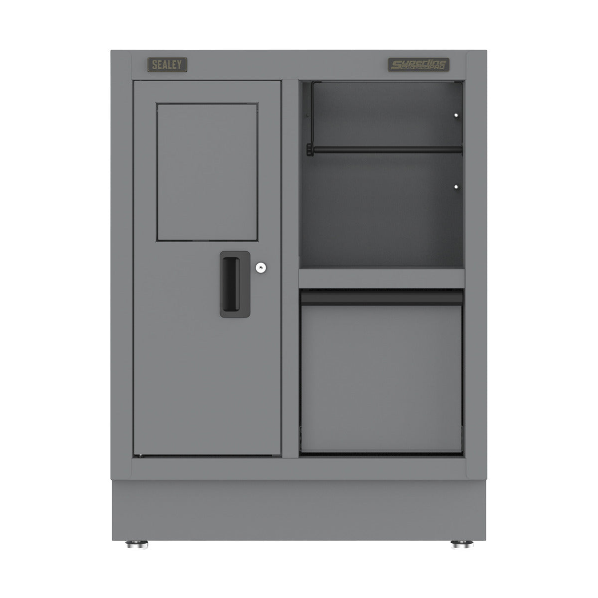 Superline PRO Black Edition Modular Multifunction Cabinet with Drawer 680mm APMS36BE