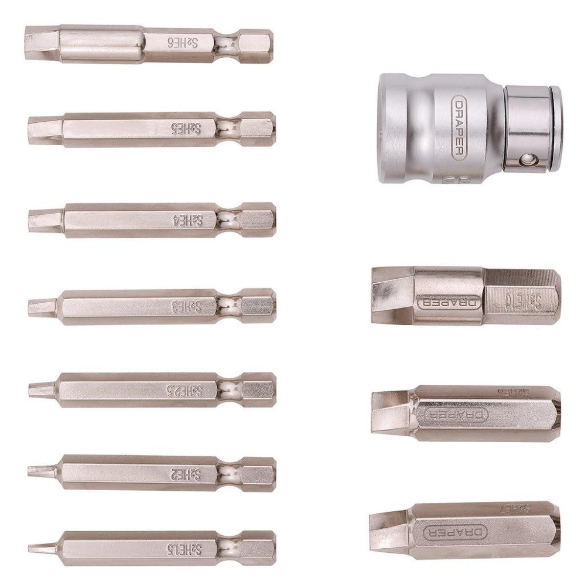 Draper Damaged Hex Cap Head Bolt and Screw Extractor Set (11 Piece) 31801