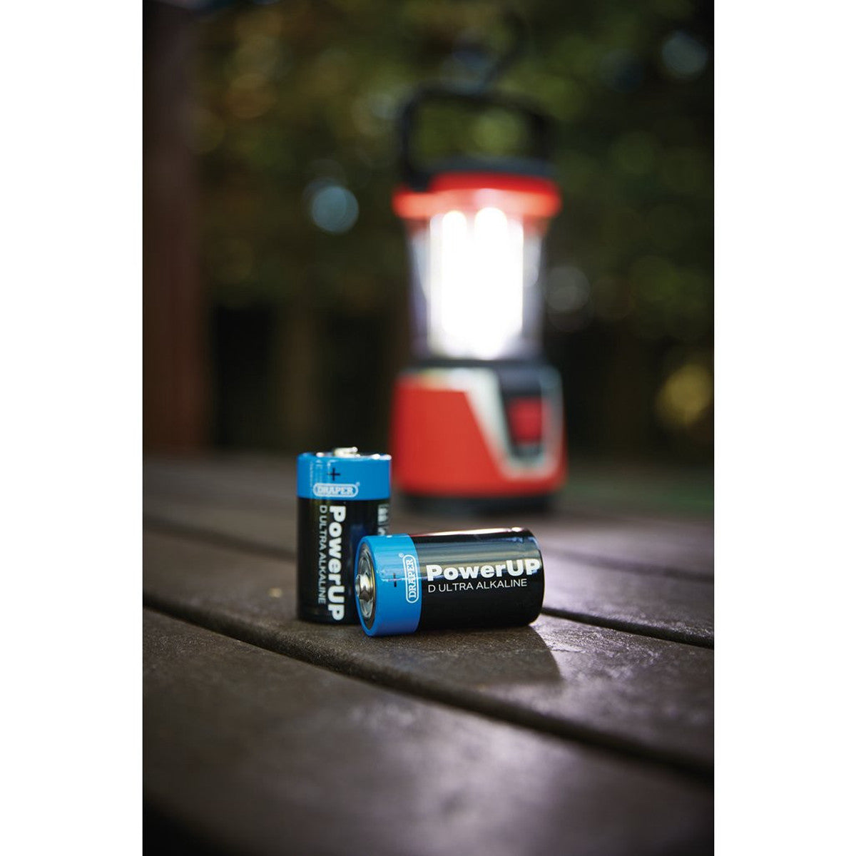 Draper PowerUP Ultra Alkaline D Batteries (Pack of 4) 03979