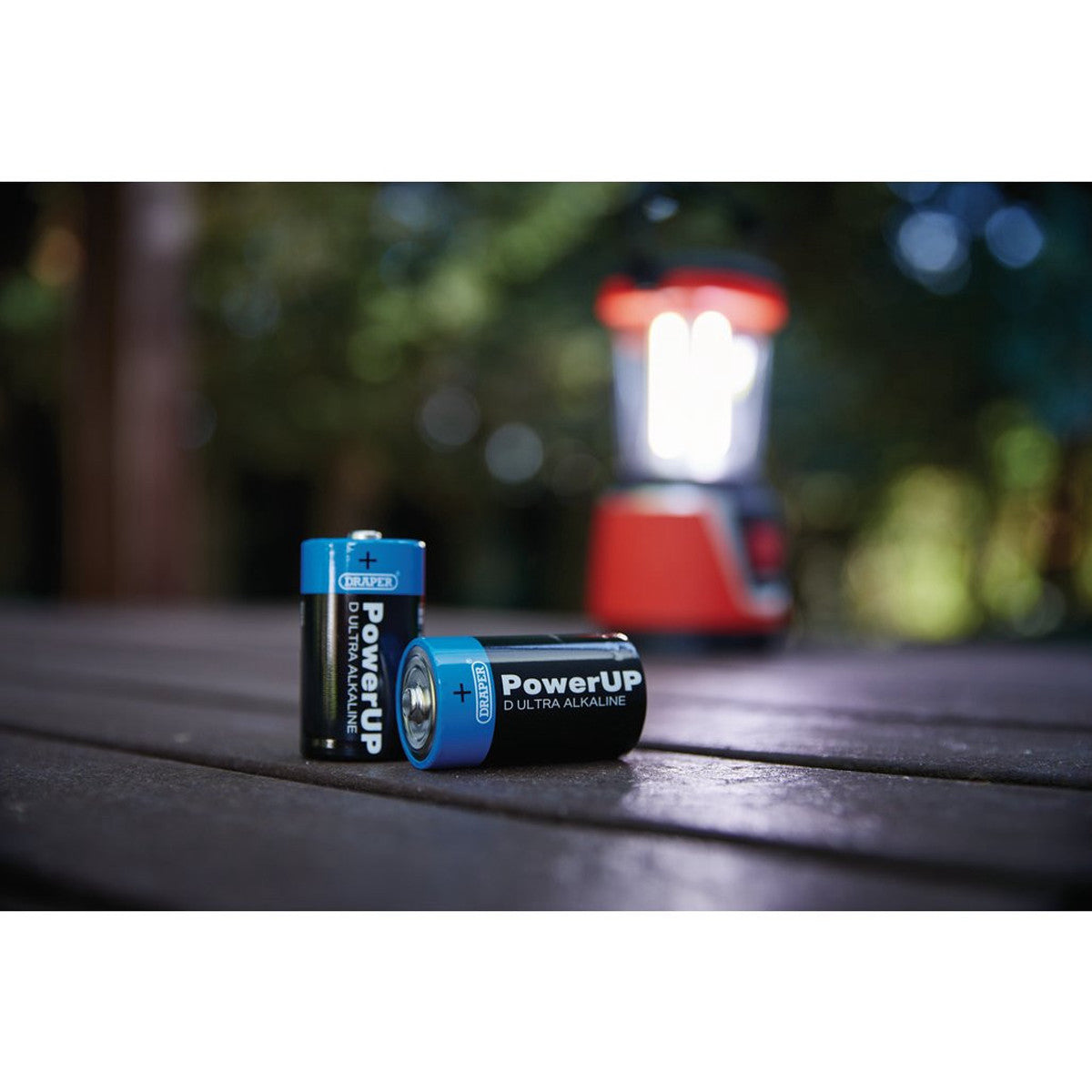 Draper PowerUP Ultra Alkaline D Batteries (Pack of 4) 03979