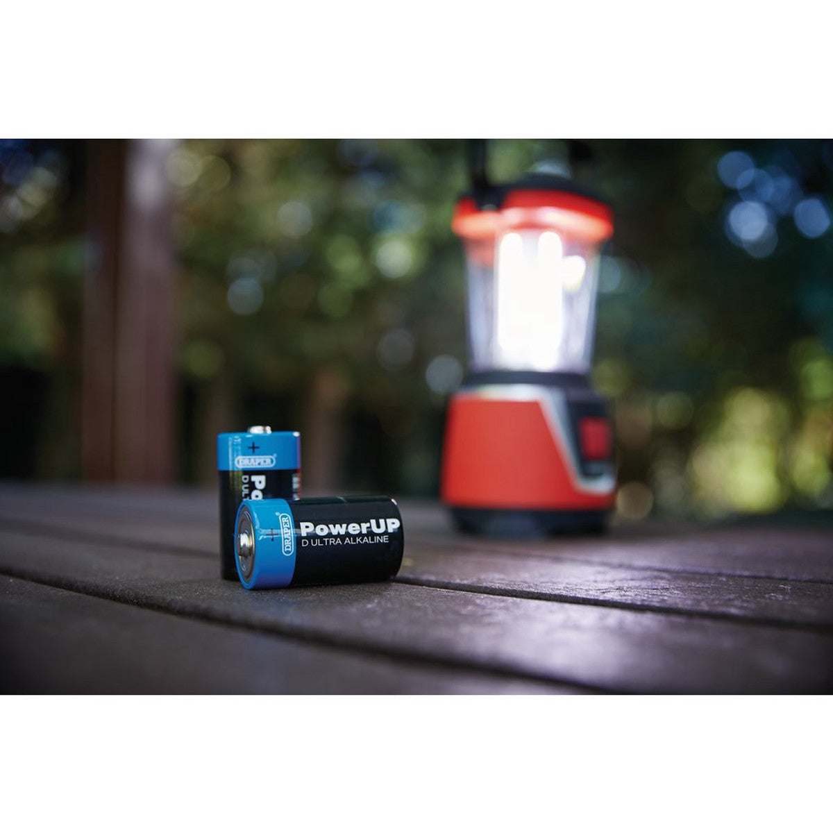 Draper PowerUP Ultra Alkaline D Batteries (Pack of 4) 03979