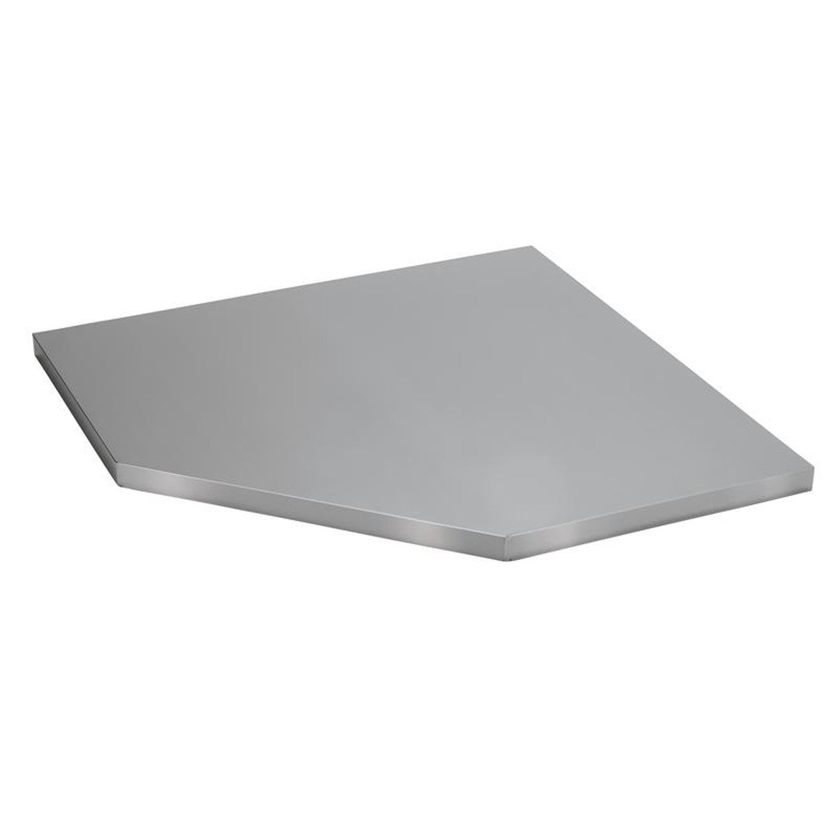 Bunker Modular Stainless Steel Worktop for Corner Cabinet, 865mm 27462