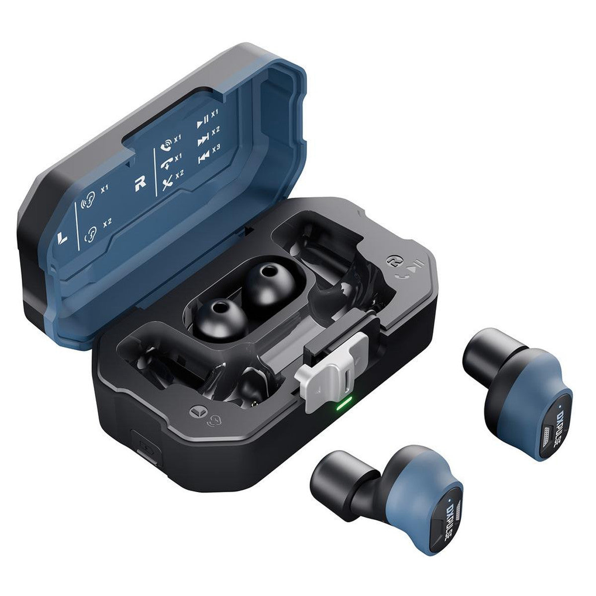 DXPULSE Noise Isolating Earbuds with Charging Case 31781