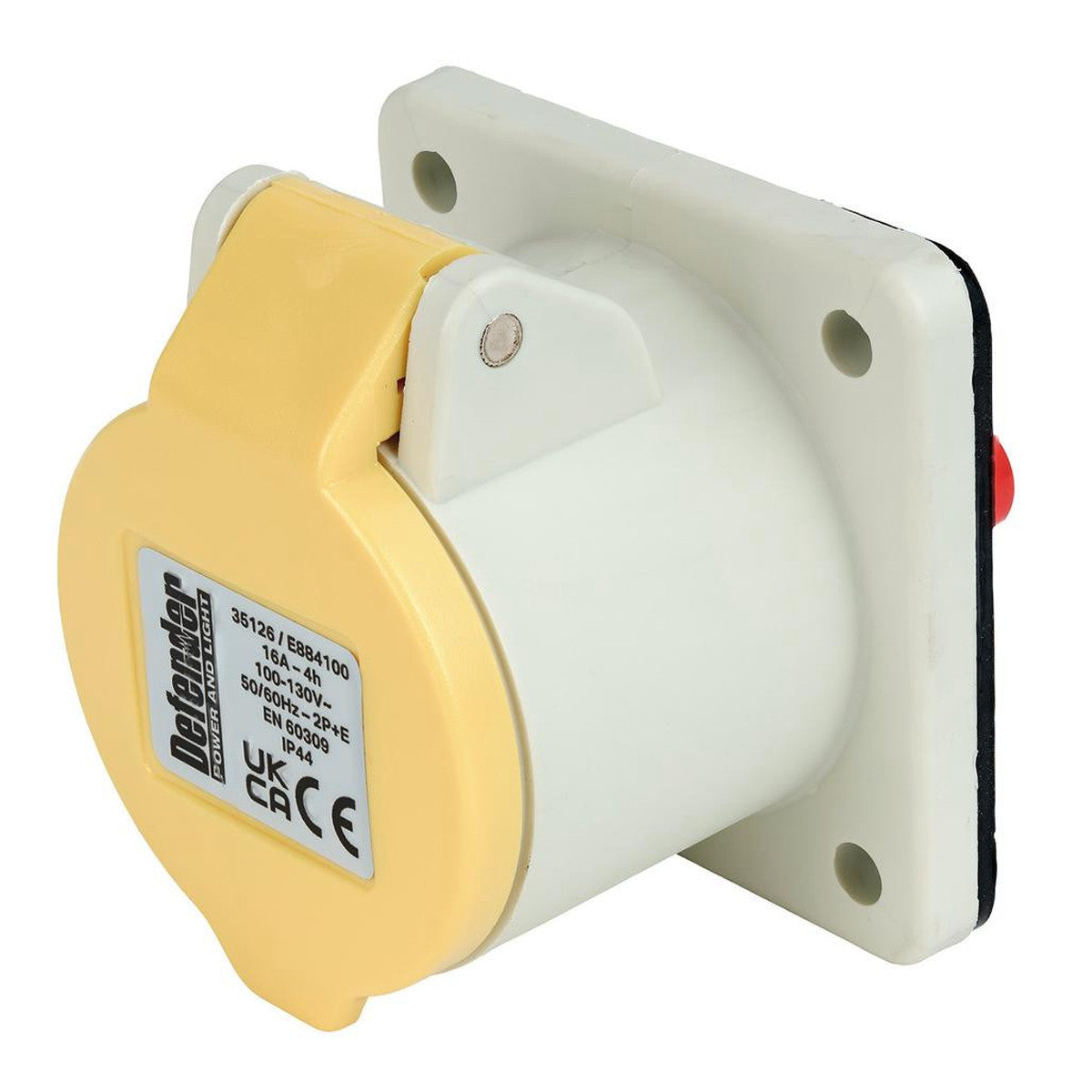Defender E884100 110V Panel Socket, 16A 35126