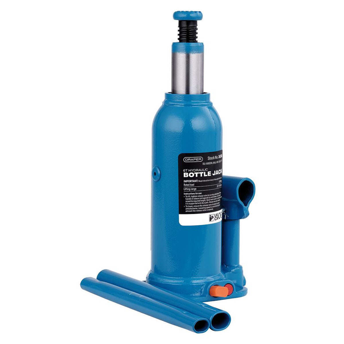 Draper Hydraulic Bottle Jack, 6 Tonne 36365