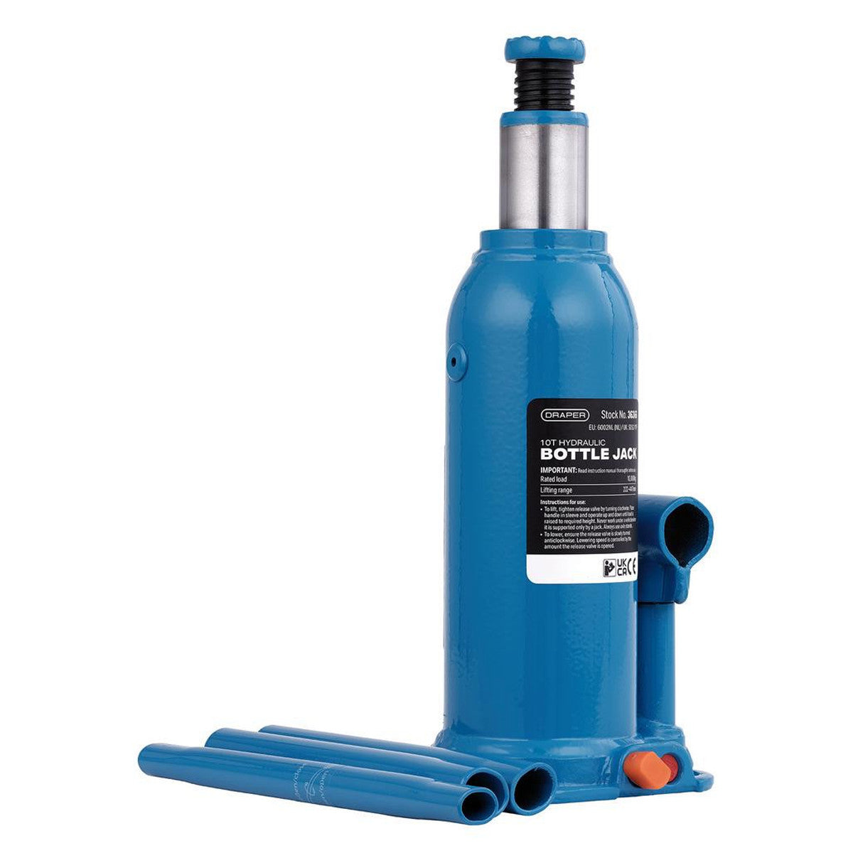 Draper Hydraulic Bottle Jack, 10 Tonne 36366
