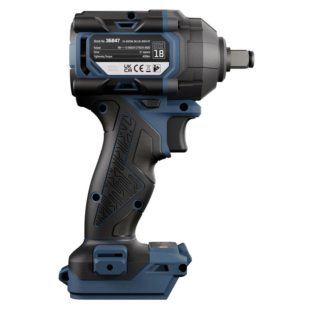 DXPULSE 18V Brushless Impact Wrench, 1/2" Sq. Dr., 600Nm (Sold Bare) 36847
