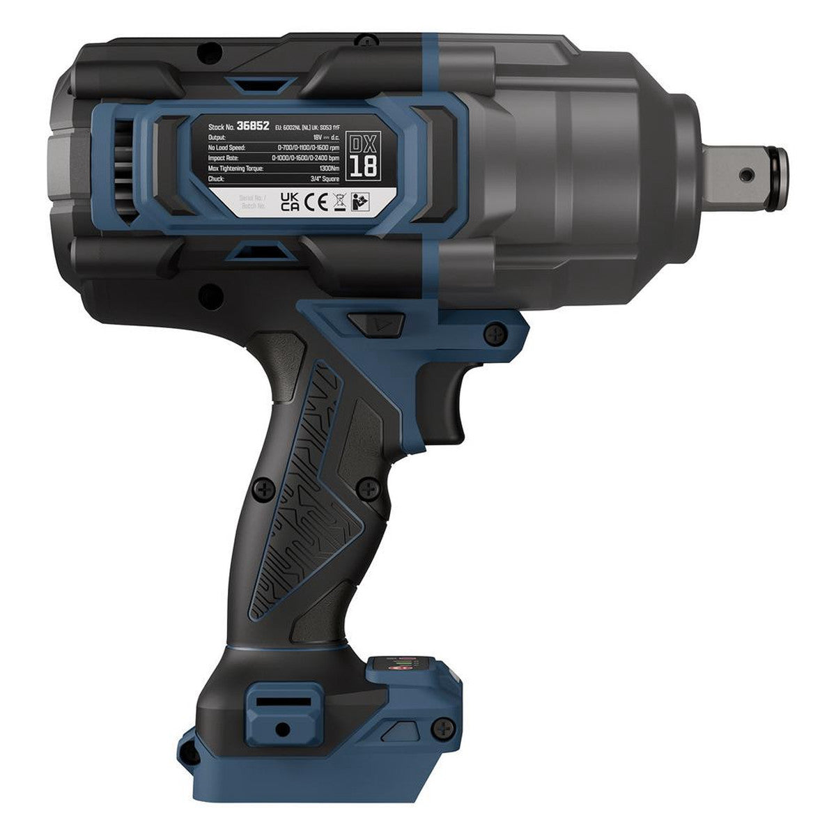 DXPULSE 18V Brushless Impact Wrench, 3/4" Sq. Dr., 1600Nm (Sold Bare) 36852