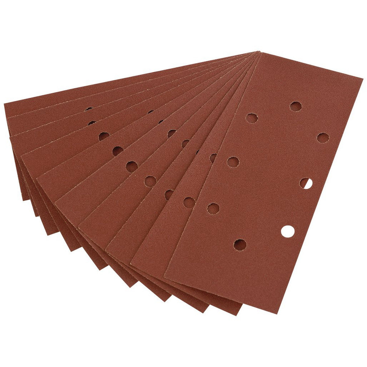 Draper 232 x 92mm 120 Grit Aluminium Oxide Sanding Sheets for 63128 Random Orbit Sander (Pack of 10) 63633
