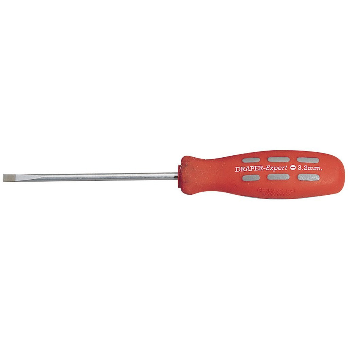 Draper Expert Plain Slot Parallel Tip Mechanics Screwdriver, 100 x 3.2mm (Sold Loose) 67850