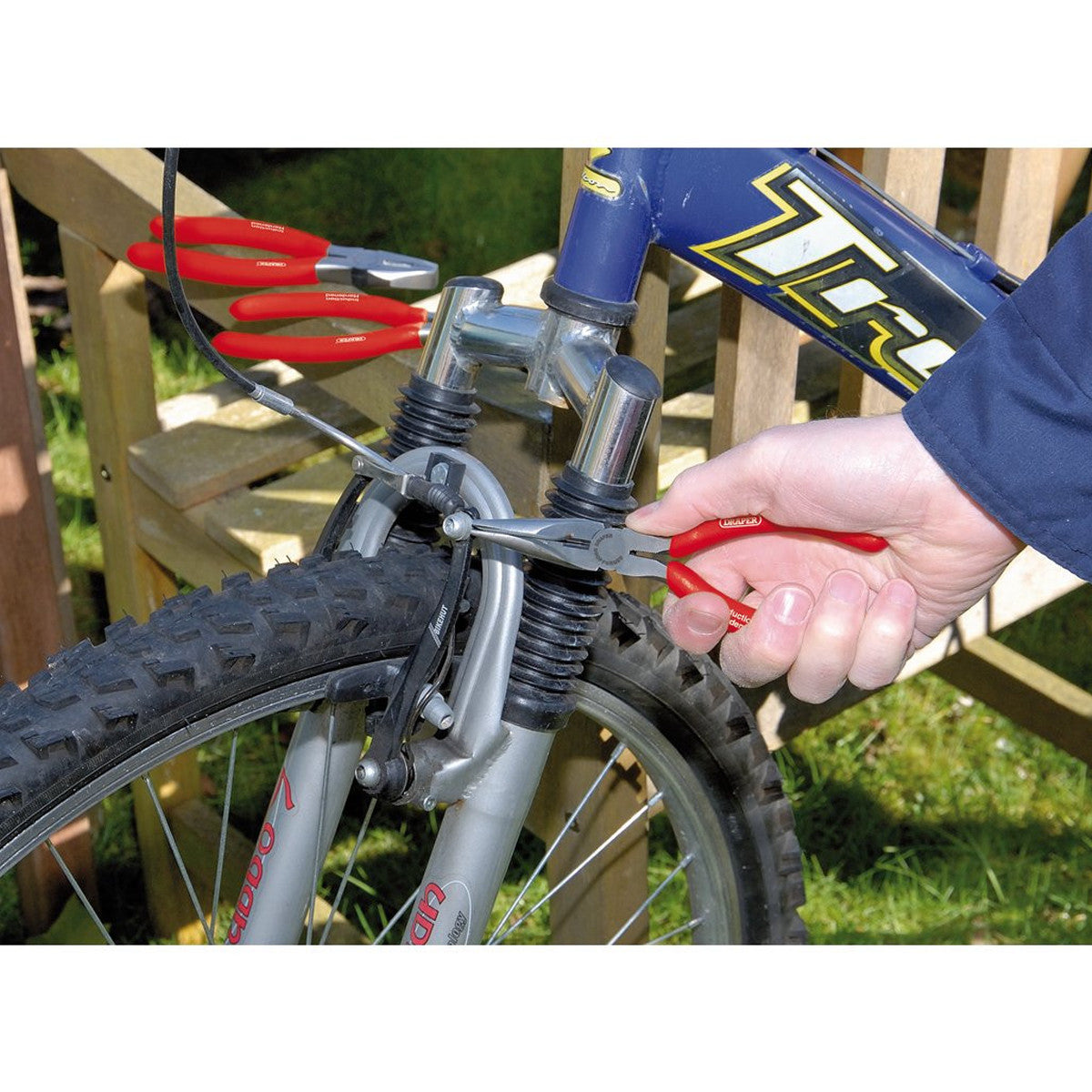 Draper Redline Pliers Set with PVC Dipped Handles, 160mm (3 Piece) 67924