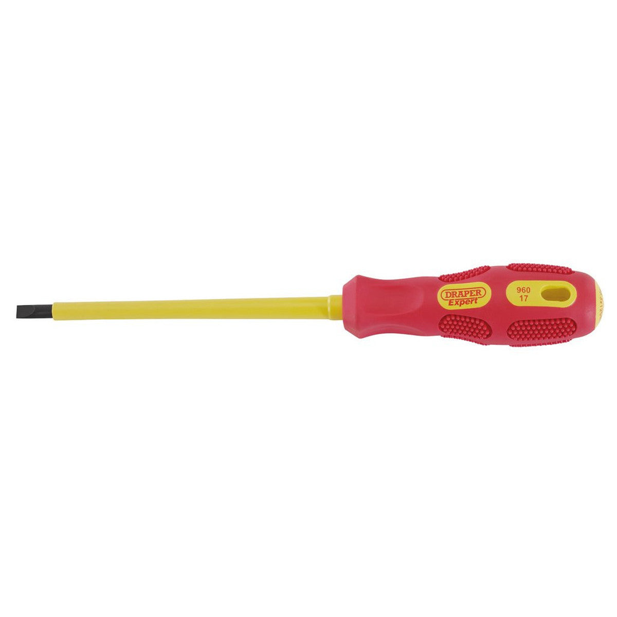 Draper Expert VDE Approved Fully Insulated Plain Slot Screwdriver, 5.5 x 125mm 69214