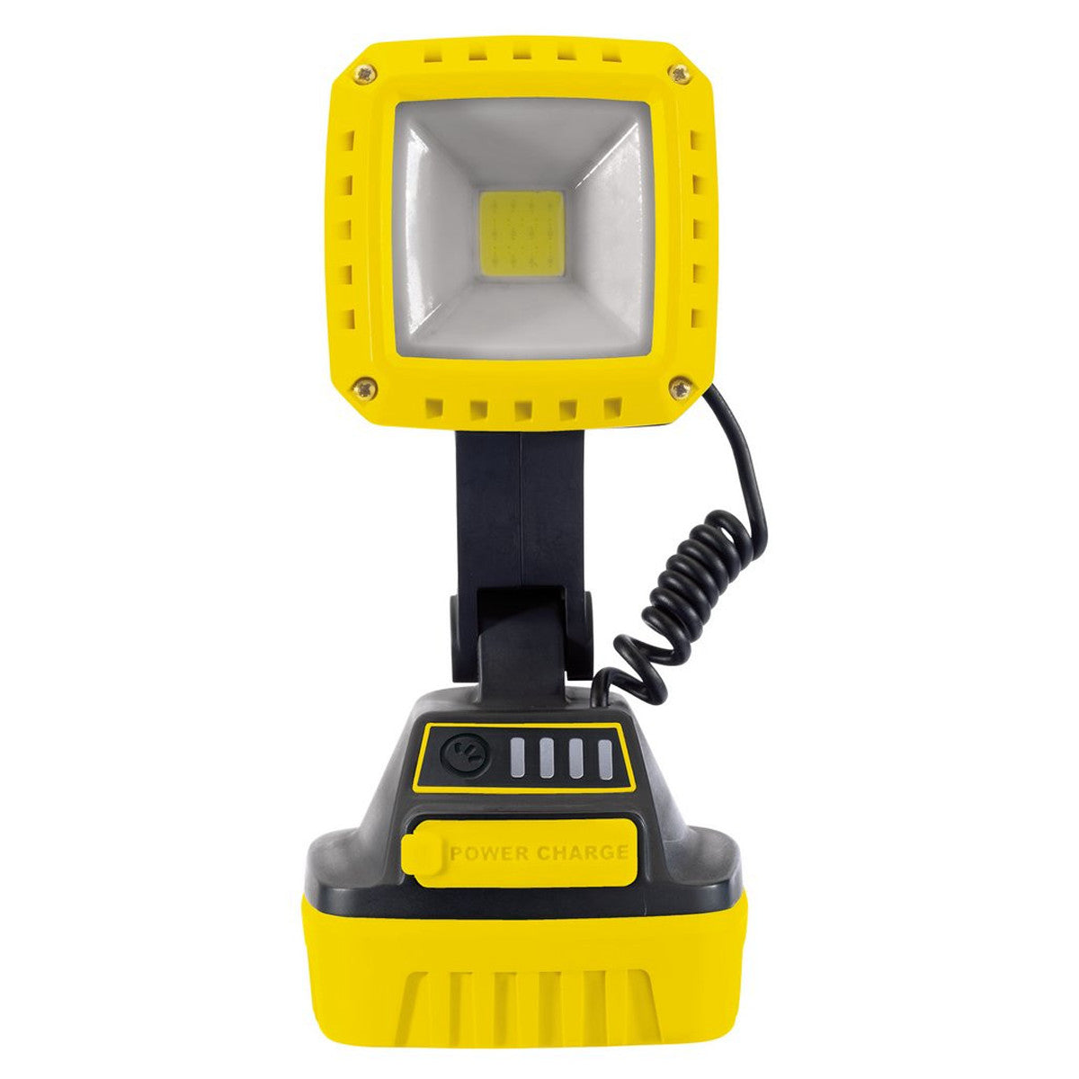 Draper COB LED Rechargeable Work Light, 10W, 1,000 Lumens, Yellow, 2 x 2.2Ah Batteries 90049