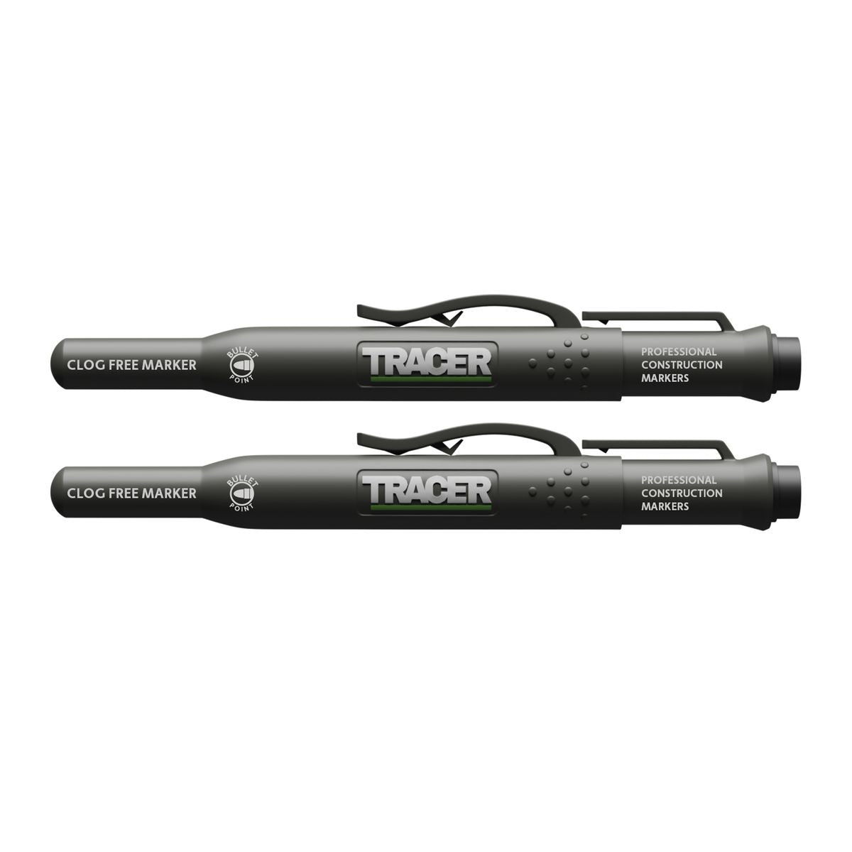 TRACER Twin Black Clog Free Marker set ACF1-2