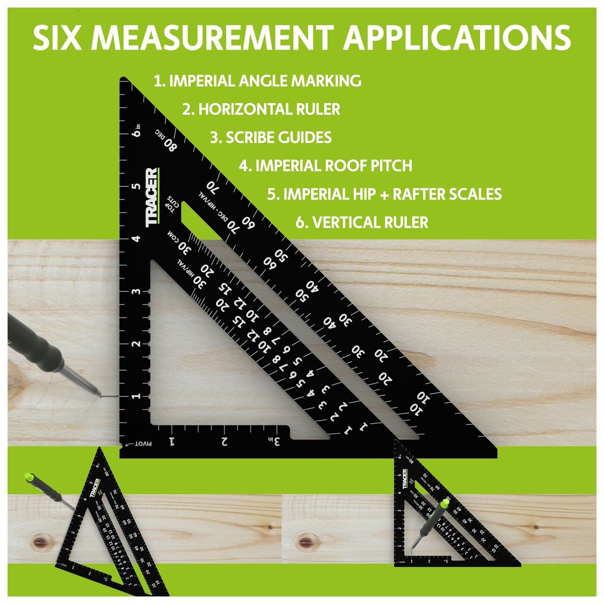 TRACER 7'' TRACER Imperial Speed Square ASQ7I