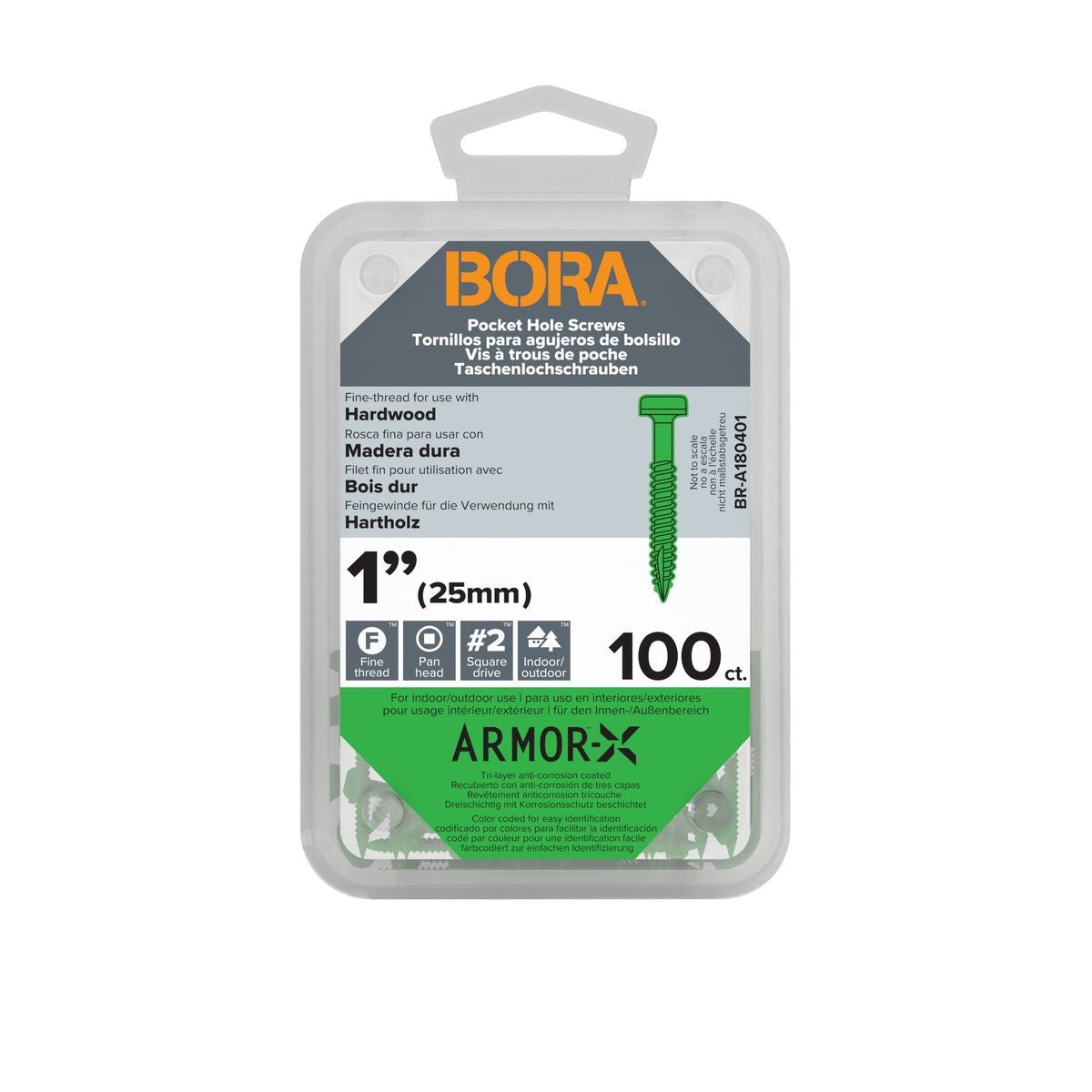 BORA Screws 1-Inch Fine 100-pcs BR-A180401