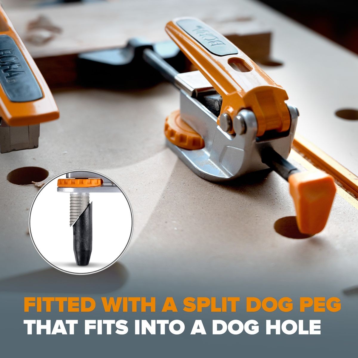 BORA Auto Adjust In-Line Dog Clamp BR-G090102
