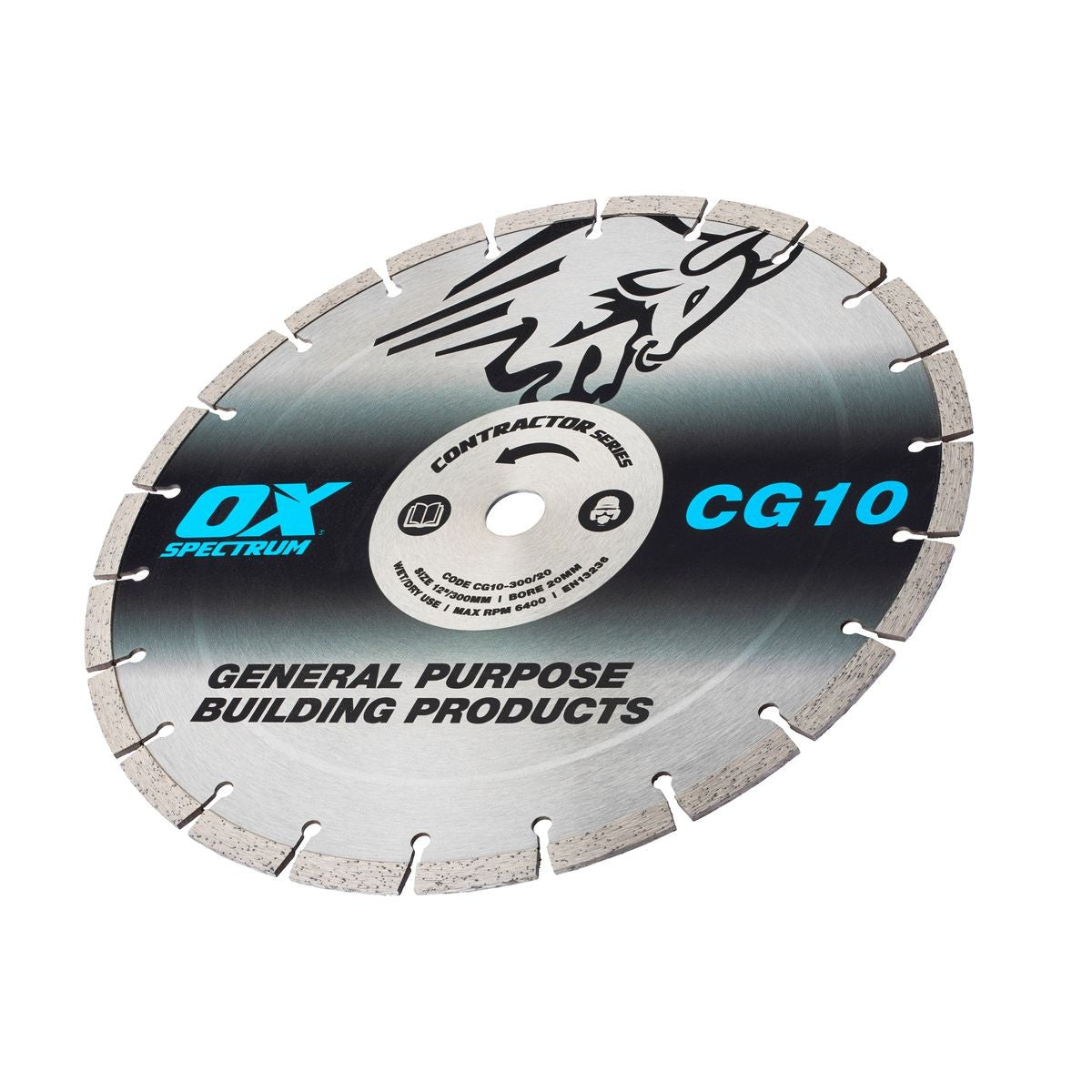 OX Contractor Diamond Blade 10mm - General Purpose - 300/20mm CG10-300/20