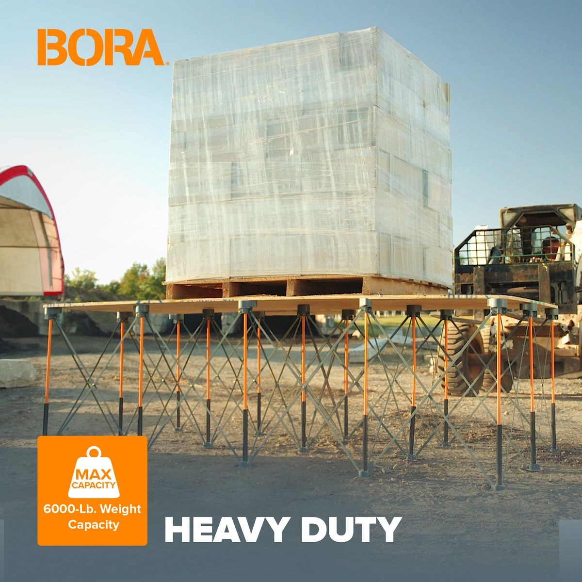 BORA Centipede 4ft x 8ft x 30in Unit, 4 X-Cups, 4 Clamps, C/S Bag CK15S