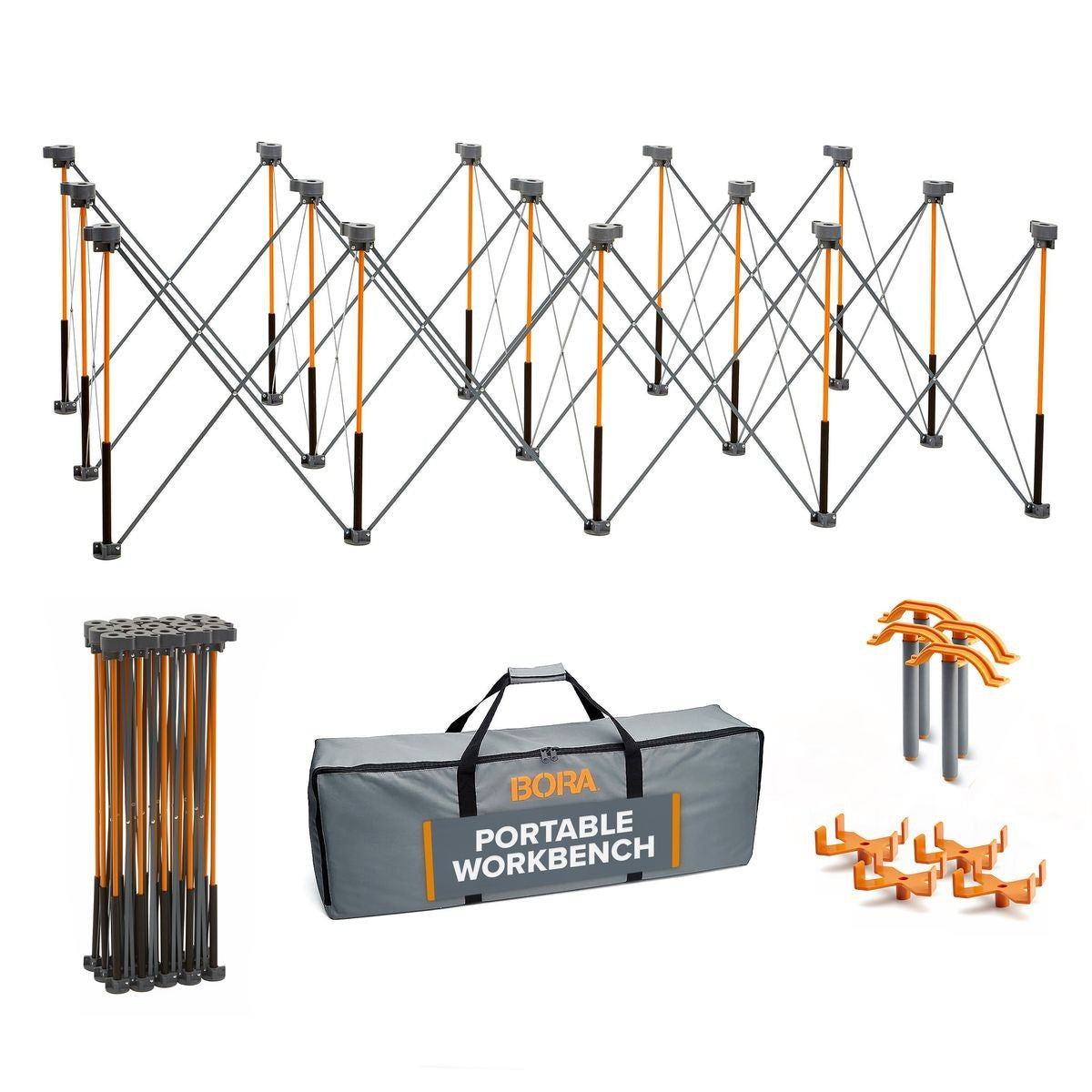 BORA Centipede 4ft x 8ft x 30in Unit, 4 X-Cups, 4 Clamps, C/S Bag CK15S