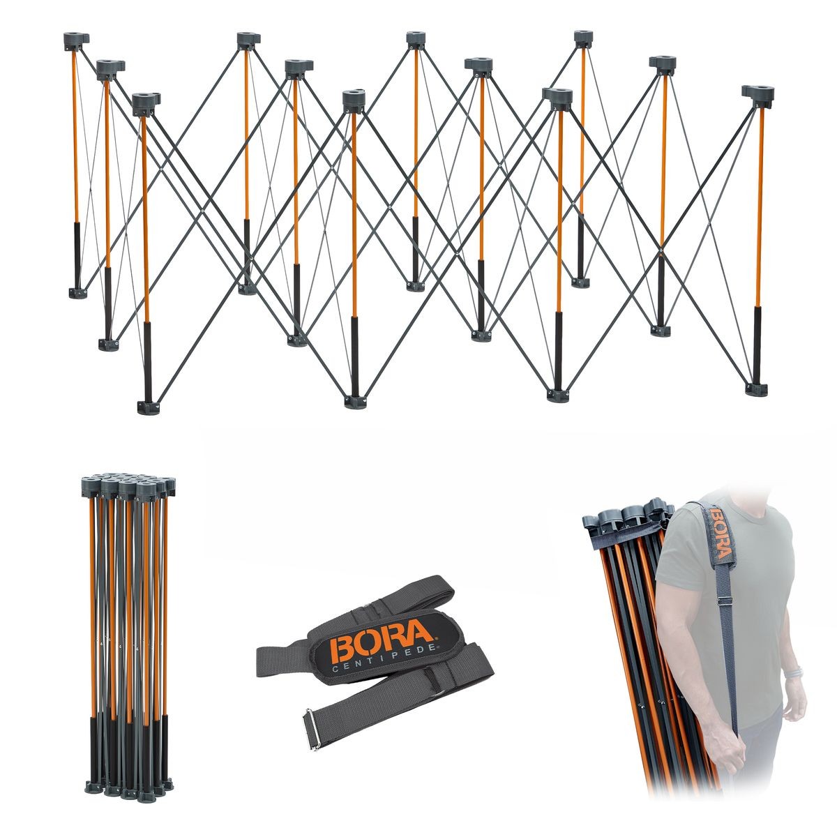 BORA Tall Centipede 4ft x 6ft x 36in Unit, Carry Strap CT12