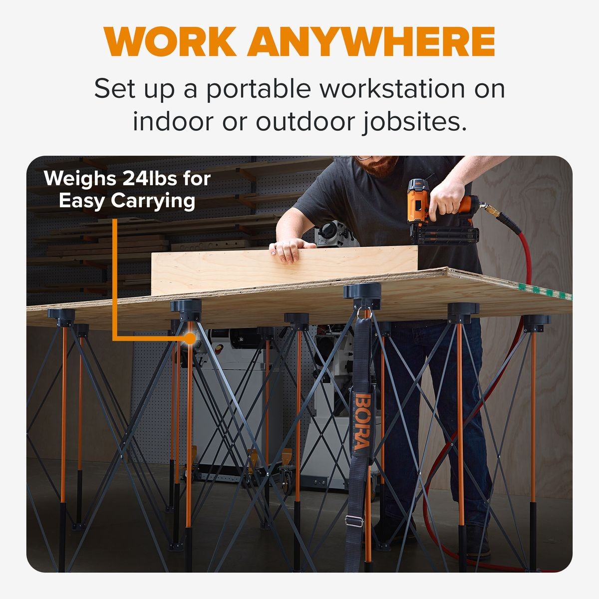 BORA Tall Centipede 4ft x 6ft x 36in Unit, Carry Strap CT12