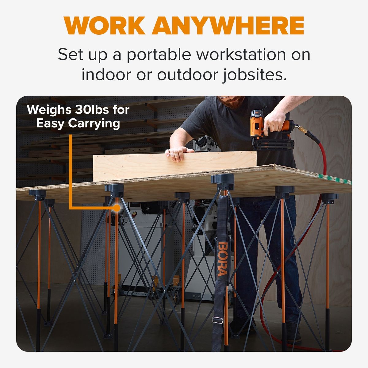 BORA Tall Centipede 4ft x 8ft x 36in Unit, Carry Strap CT15
