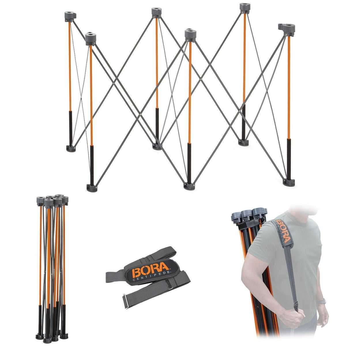 BORA Tall Centipede 2ft x 4ft x 36in Unit, Carry Strap CT6