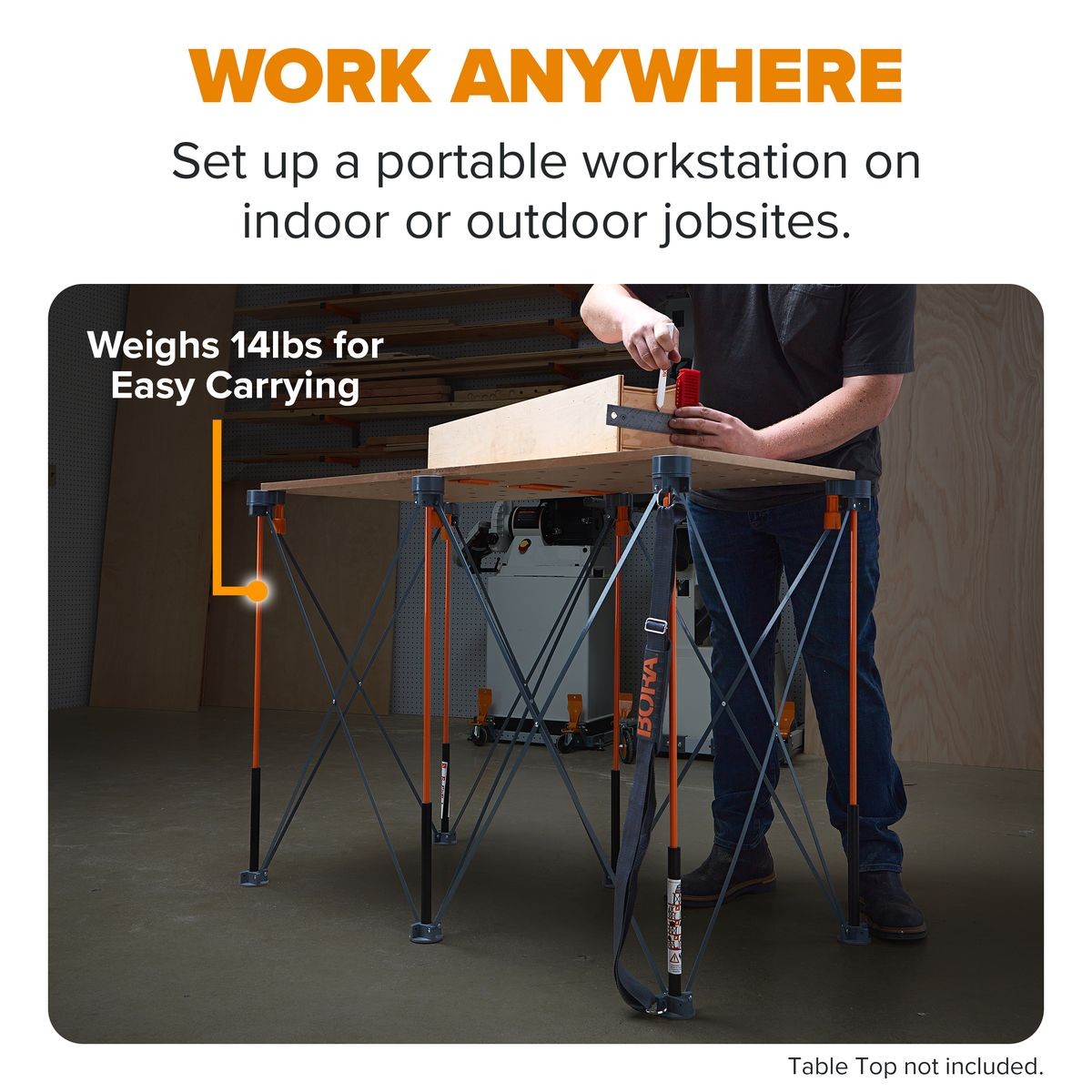 BORA Tall Centipede 2ft x 4ft x 36in Unit, Carry Strap CT6