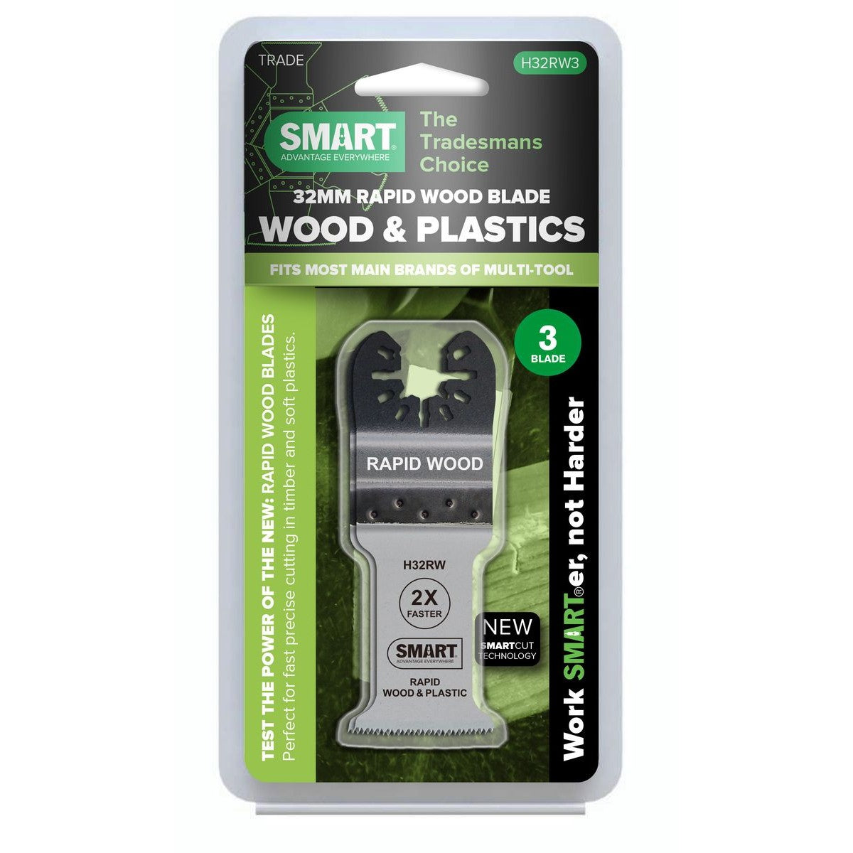 SMART Trade 32mm Rapid Wood Blade - 3Pk H32RW3